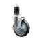 Service Caster 5'' Thermoplastic Rubber Swivel 1-5/8'' Expanding Stem Caster with Brake SCC-EX20S514-TPRB-TLB-158 - alternate 1